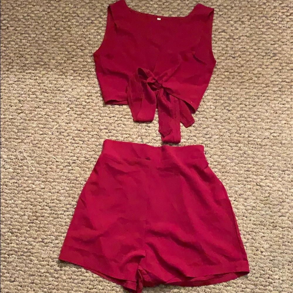 Red two piece set